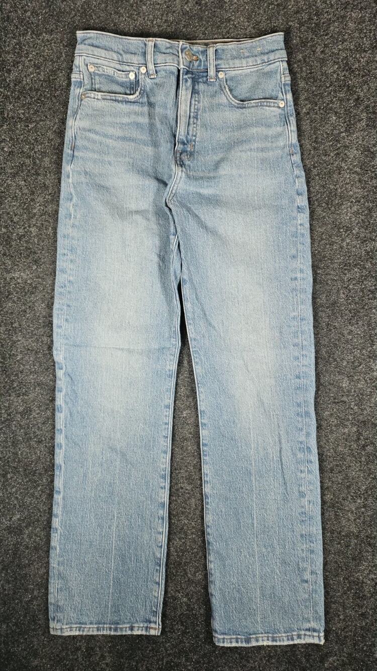 Madewell 90s Straight Jeans Womens Size 27 Blue Denim